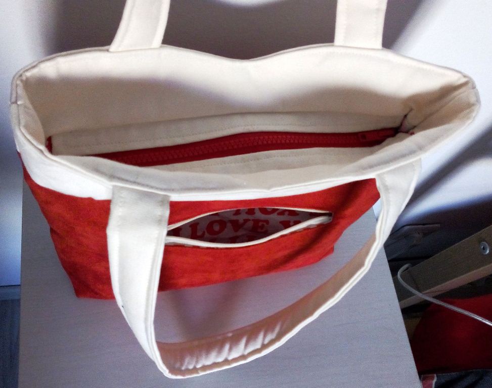 Mon sac Annie sobre mais classe - Poche extérieure zippée - Vue parementures zip séparable